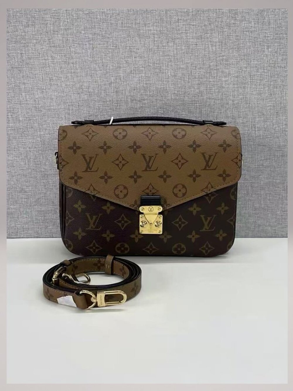 Louis Vuitton Pochette Metis Reverse Monogram Crossbody Handbag